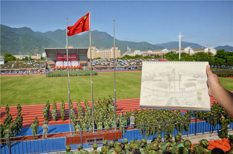 20190920 学长学姐带你看军训 陈漫摄 张伶绘画 .jpg