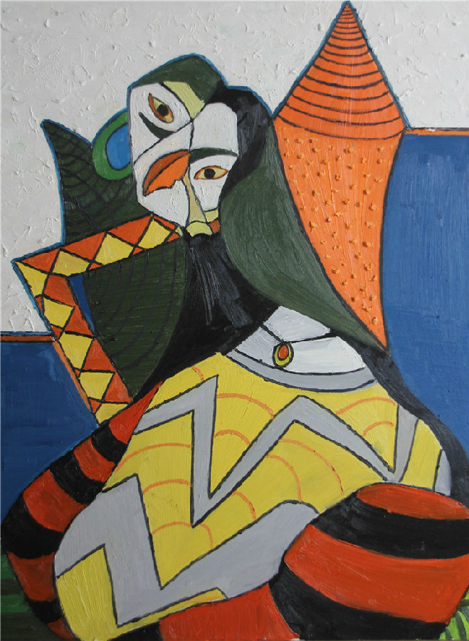 郑梦婷《女郎》布面油画 60x100cm - 副本.jpg