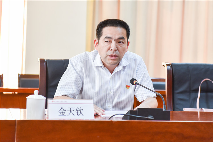 20191011 2018年第七次校党委巡察反馈会上金天钦老师讲话 林响摄-3.jpg
